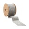 LaRibbons 2 1/2" Velvet Wired Ribbon | Silver/Silver | 10 Yard Roll